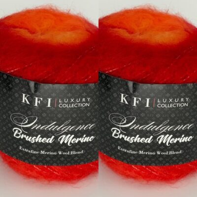 lot of 2 empire du soleil indulgence brushed merino yarn