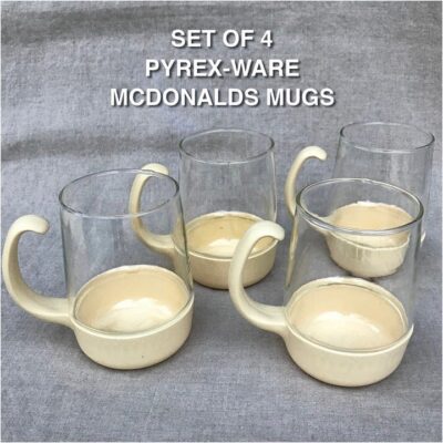 McDonalds Mugs Snap-ware Pyrex Ware – Set of 4