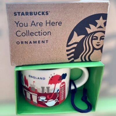 New! England Starbucks You Are Here Mini Ornament Mug England 2 oz Collectible