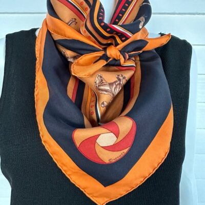 Hermès vintage scarf Sequences 100% Authentic