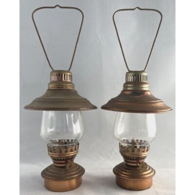 Vintage Sail Boat Brand Oil Desk Lamp Clear Glass Globe 60’s Hong Kong 2