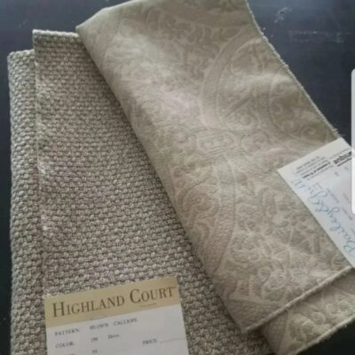 2 Designer fabric samples Bailey & Griffin Highland Court 26×26