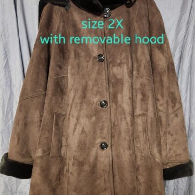 Coat Gallery girl brown suede SIZE 2X