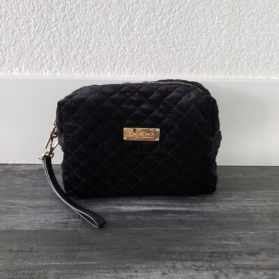 Black Gold Velvet Lush Bebe Mini Bag