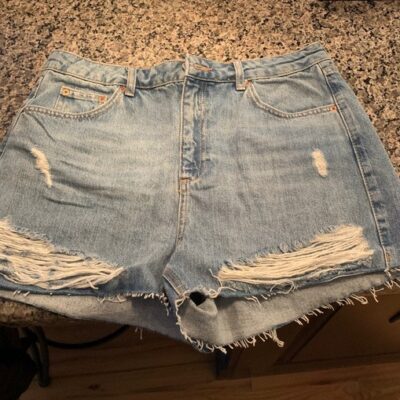 Womens Topshop denim shorts