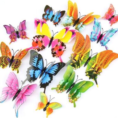 3D Butterfly Wall Decor Removable Butterfly Decoration for Girl 24Pcs