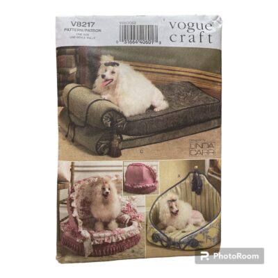 Dog Bed Sewing Pattern  Vogue V8217 New Uncut Fancy dog beds