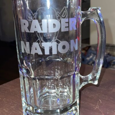 RAIDER NATION Beer Glass Mug