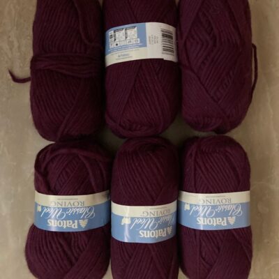 Spinrite Patons Classic Wool Roving Yarn-Plum