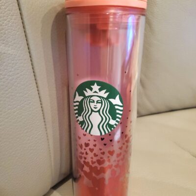 NEW Starbucks Pink Hearts Cup Valentines 2022 Tumbler 16 oz Grande