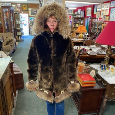 Alaskan Eskimo Wolf Fur Coat