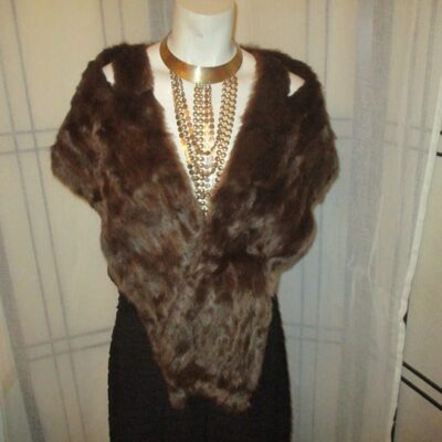 vintage 1940’s squirrel fur stole/wrap