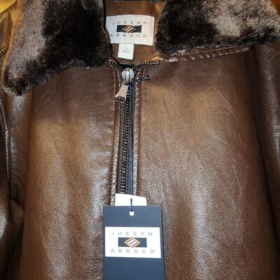 Joseph Abboud leather bomber