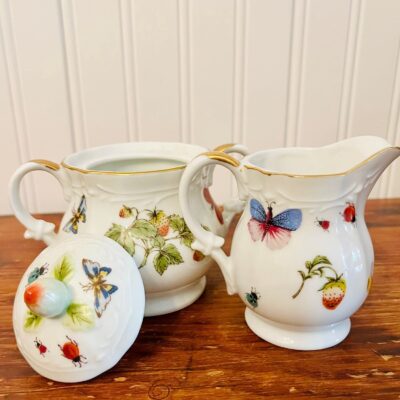 Lenwile Ardalt Springtime Cream & Sugar Bowl Set