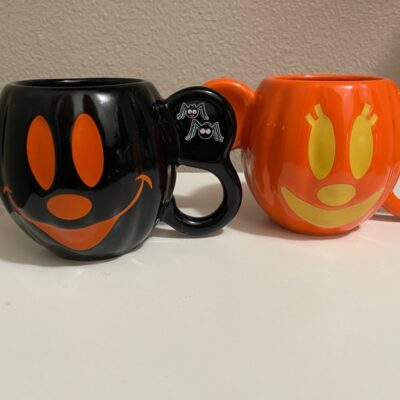 Disneyland Resort Mickey Minnie Mouse Halloween Mug Set