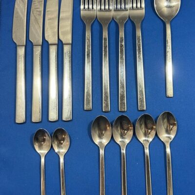 silhouette 18/10 by wnk stainless steel flatware Lot Of 15.