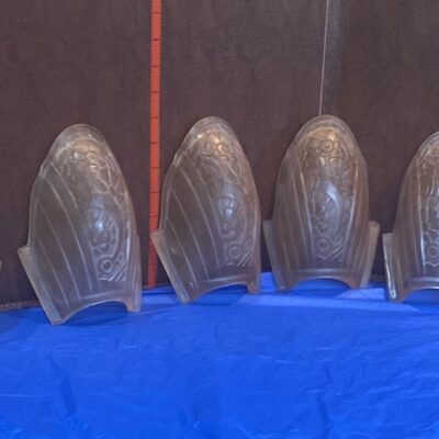 Art Deco Slip Shade Wall Sconces Set of 8