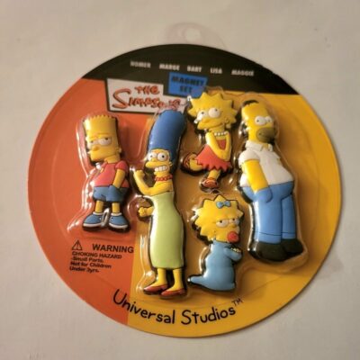 Universal Studios The Simpsons Family Magnet Set New