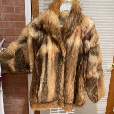 Beautiful multi colored FUR COAT