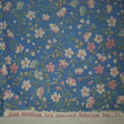 Vintage cotton quilting floral fabric