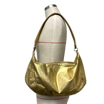 Vintage Valerie Stevens Womens Gold Y2K Shoulder Bag