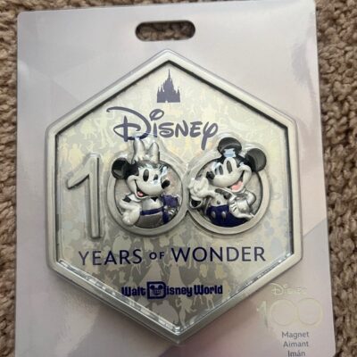 Disney D100 100 Years of Wonder Mickey & Minnie Magnet – 100th anniversary