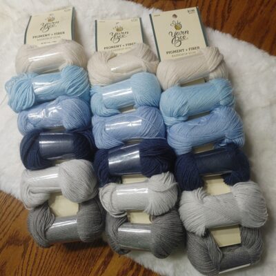 Lot of 3 pigment & fiber Raindrop Hum new skeins of yarn 630 yd, 5.2 oz ea