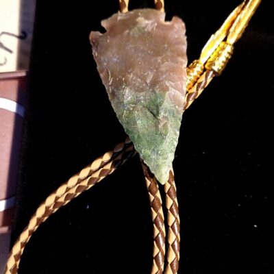 Vintage Native American authentic Arrowhead bolo tie