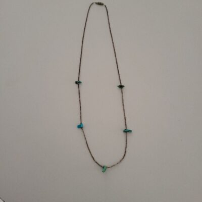 Vintage Sterling Silver Turquoise Necklace