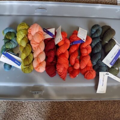 Lot of 9 malabrigo lace skeins