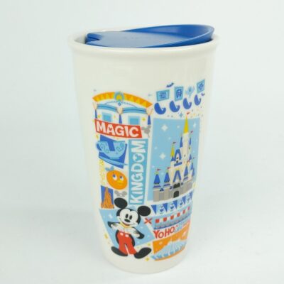 Disney Parks 2018 Magic Kingdom Park Icons Mickey Ceramic Travel Tumbler 10oz