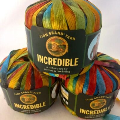 LOT Lion Brand INCREDIBLE Vintage Ribbon Yarn #203 CITY LIGHTS 50 Grams