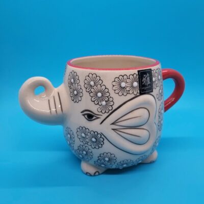 ELEPHANT MUG  • RareMiyabi 3D Floral Yokohama Studio Coffee Tea Hand Painted 4″