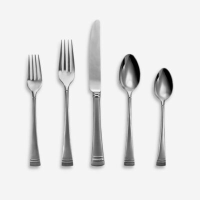 Lenox Federal Platinum Frosted 5-Piece Flatware Place Setting