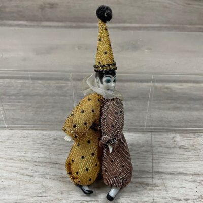 Gold Silver Black Dots Porcelain Doll Harlequin Clown MAGNET Jester Joker Korea