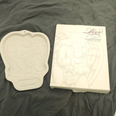 Longaberger Pottery Love The 1995 Angle Series Crispy Suger Cookie Mold