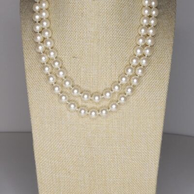 Vintage Carolee Costume Jewelry 2 Strand Pearl Necklace