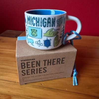 Starbucks mini Michigan mug ornament been there series