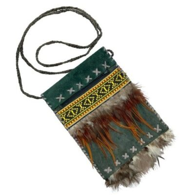 Feather & Leather Pouch