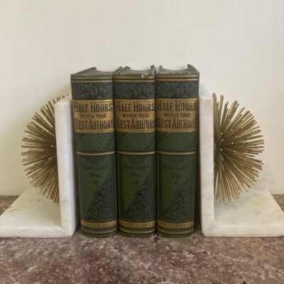 Antique Books ~ Half Hours with the Best Authors by Charles Knight