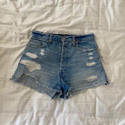 High Rise Jean Shorts