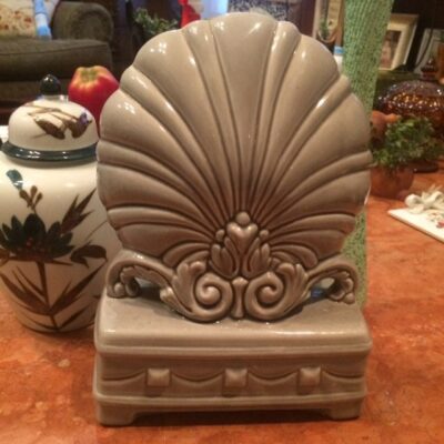 Art Deco Gray Shell TV Lamp MID CENTURY