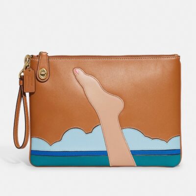 Coach X Tom Wesselmann Large Turnlock Wristlet