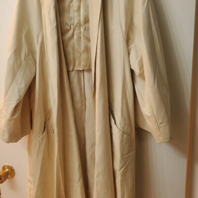 VTG Ivory Max Mara Made In Italy Small Womens Trench Coat