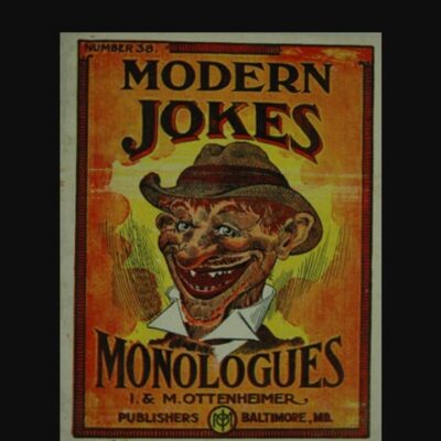 Number 38# Rare vintage 1915 Modern Jokes Monologues