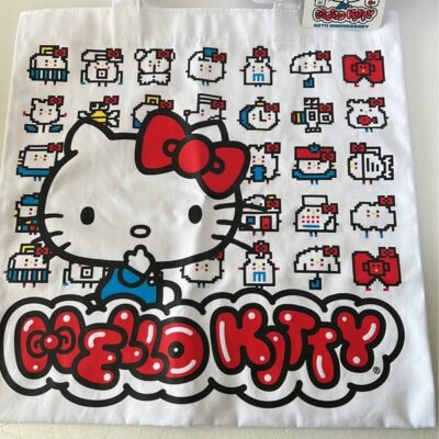 Hello Kitty 45th anniversary tote bag