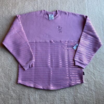 Disneyland Resort Purple/Pink Sequined Spirit Jersey ADULT LARGE