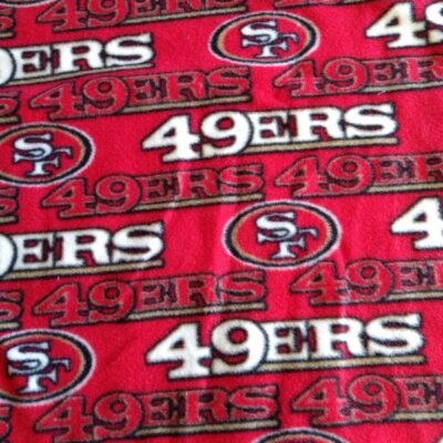 san francisco 49ers fleece fabric 1.25 y