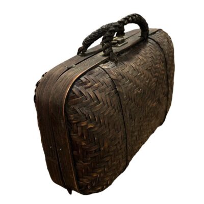 Vintage Rattan Woven Hand Bag