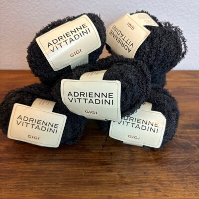 Adrienne Vittadini GIGI Yarn Lot Of 7 Skeins  Alpaca Wool Blend Color 7638 Black